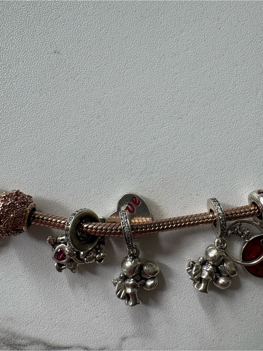 Rose Gold Pandora Charm Bracelet - Picture 6 of 13